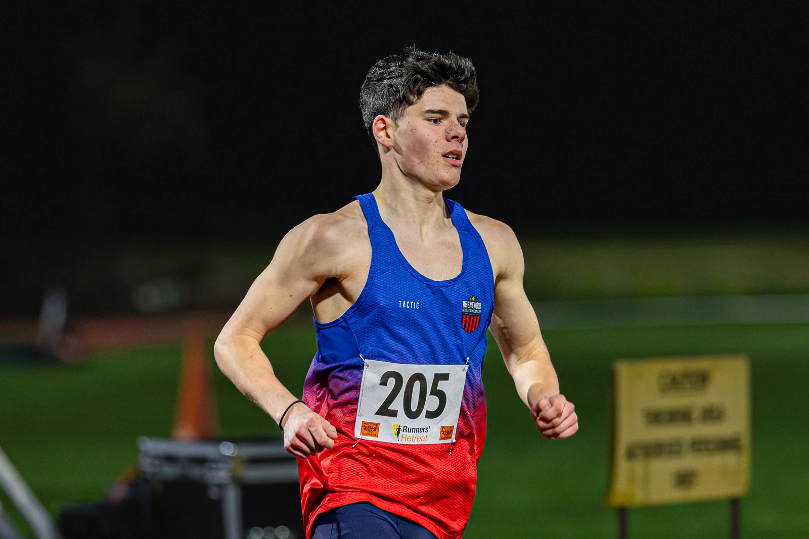 Brentwood Beagles athletes at the Watford Open Meeting, Watford, 1 April 2026