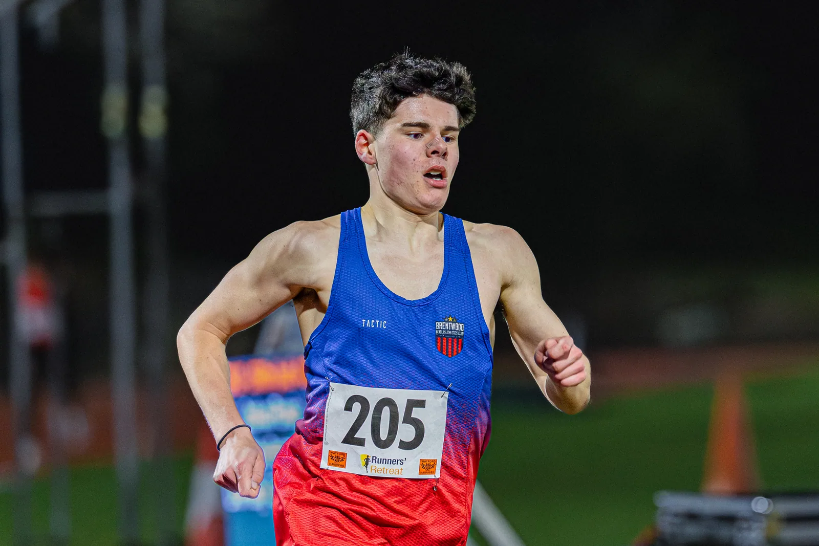 Brentwood Beagles athletes at the Watford Open Meeting, Watford, 1 April 2026