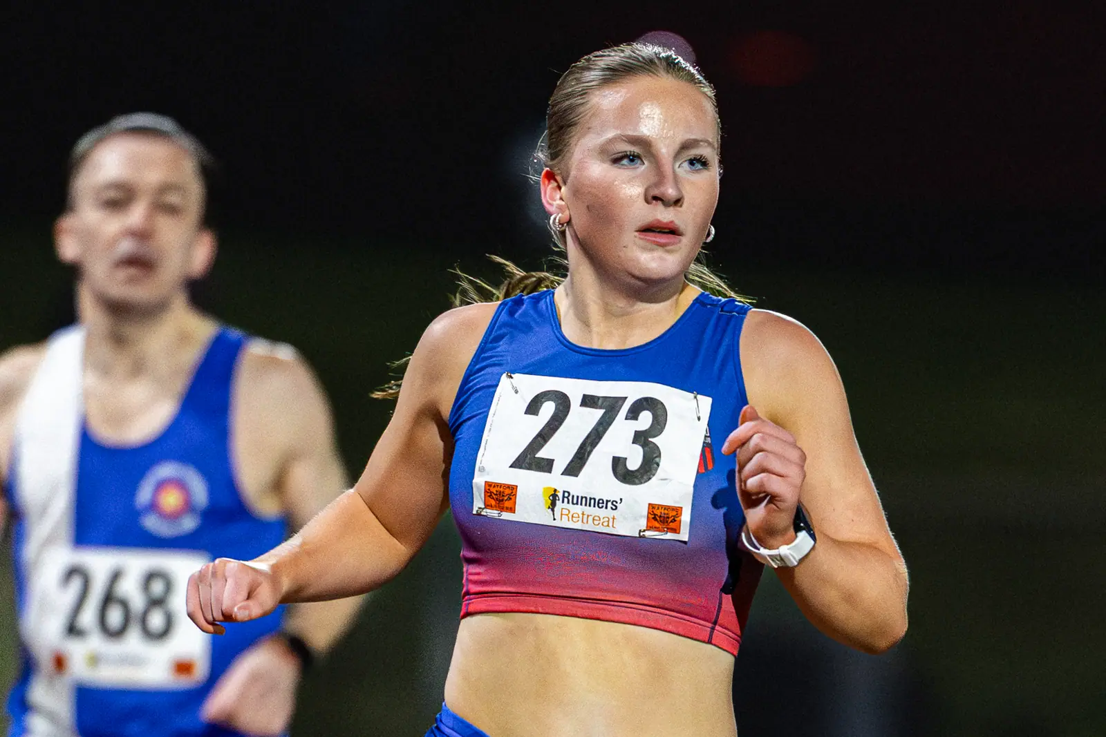 Brentwood Beagles athletes at the Watford Open Meeting, Watford, 1 April 2026