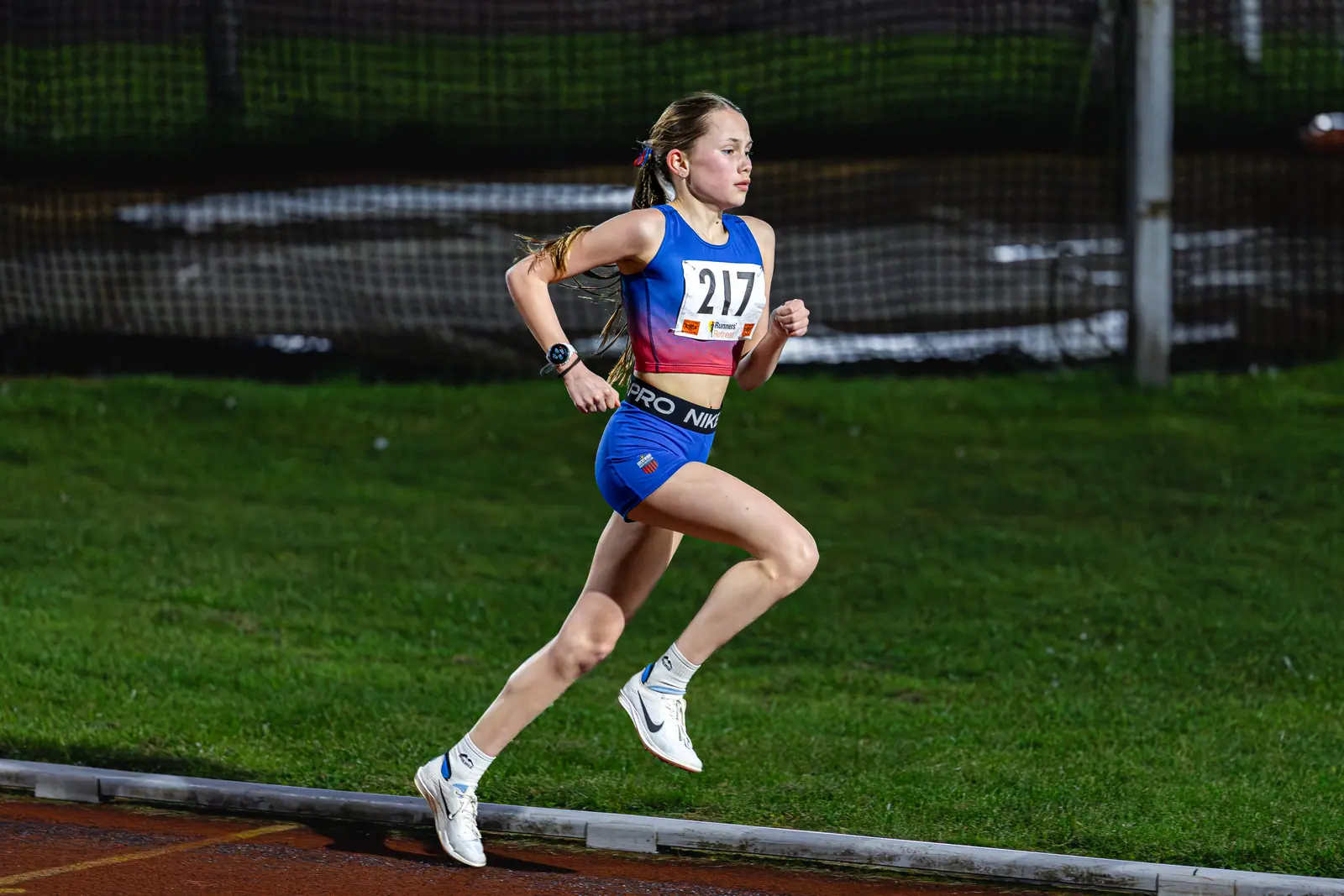 Brentwood Beagles athletes at the Watford Open Meeting, Watford, 1 April 2026