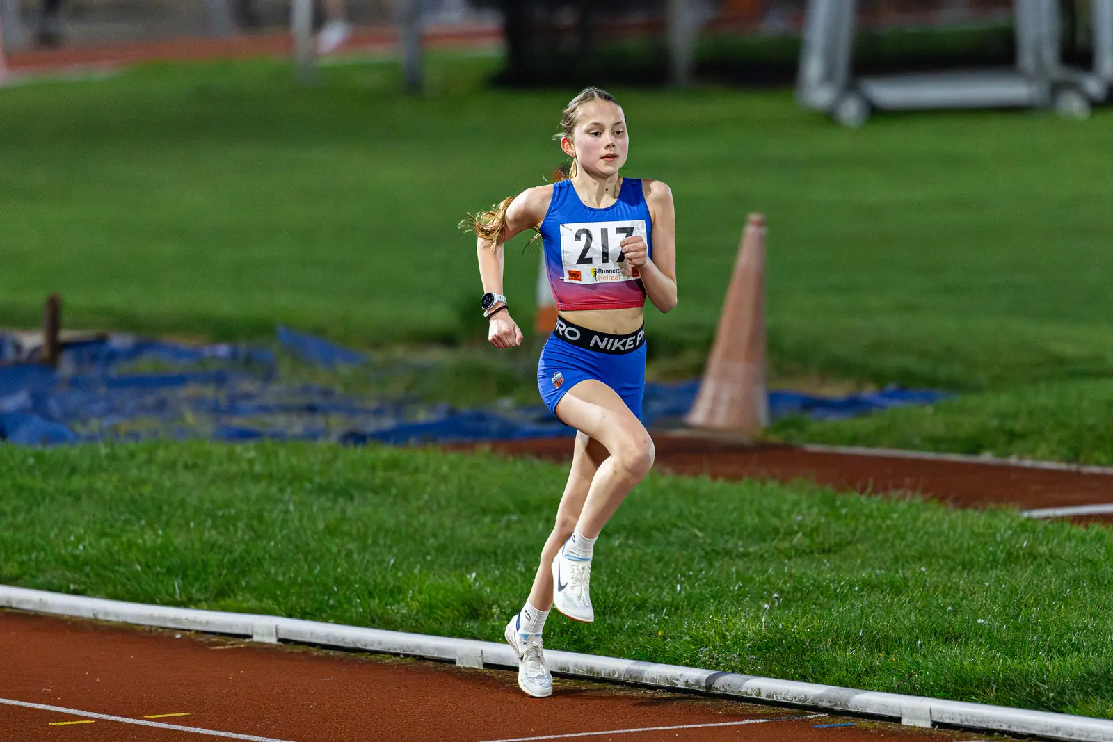 Brentwood Beagles athletes at the Watford Open Meeting, Watford, 1 April 2026
