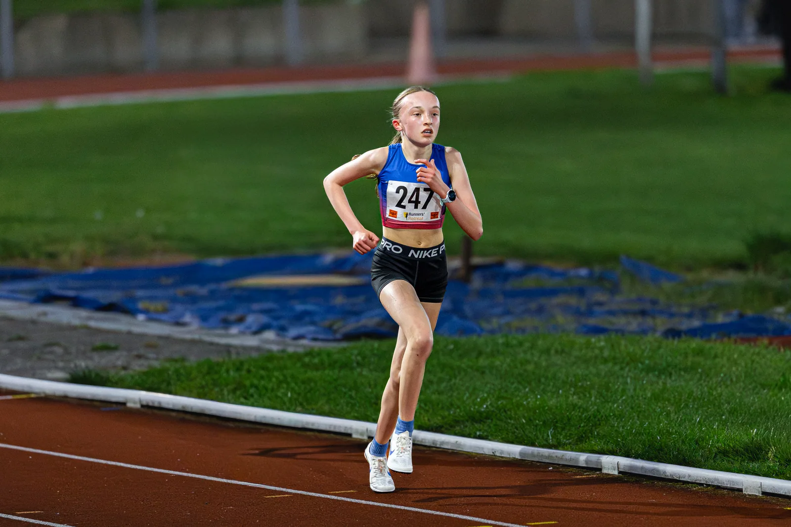 Brentwood Beagles athletes at the Watford Open Meeting, Watford, 1 April 2026