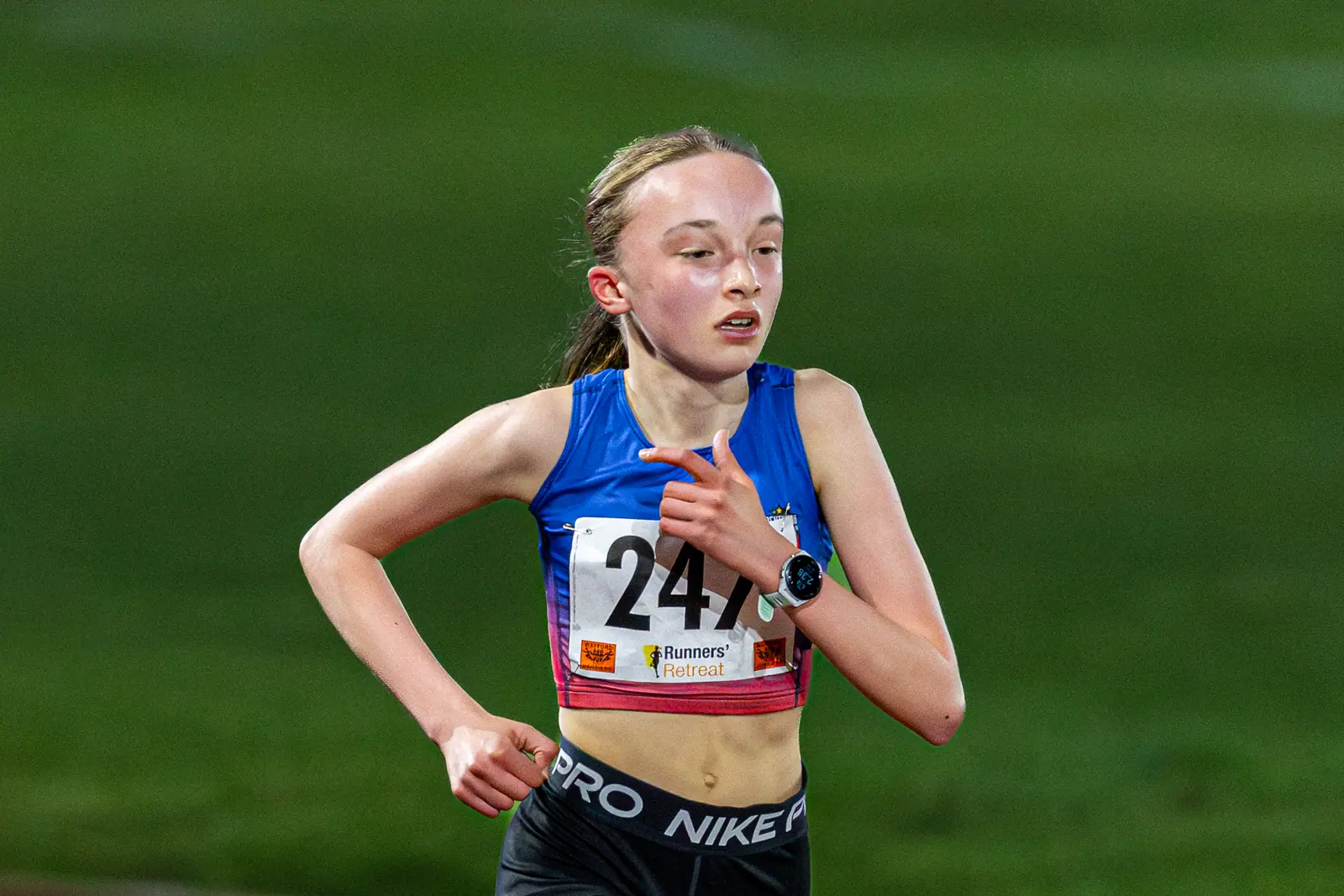 Brentwood Beagles athletes at the Watford Open Meeting, Watford, 1 April 2026