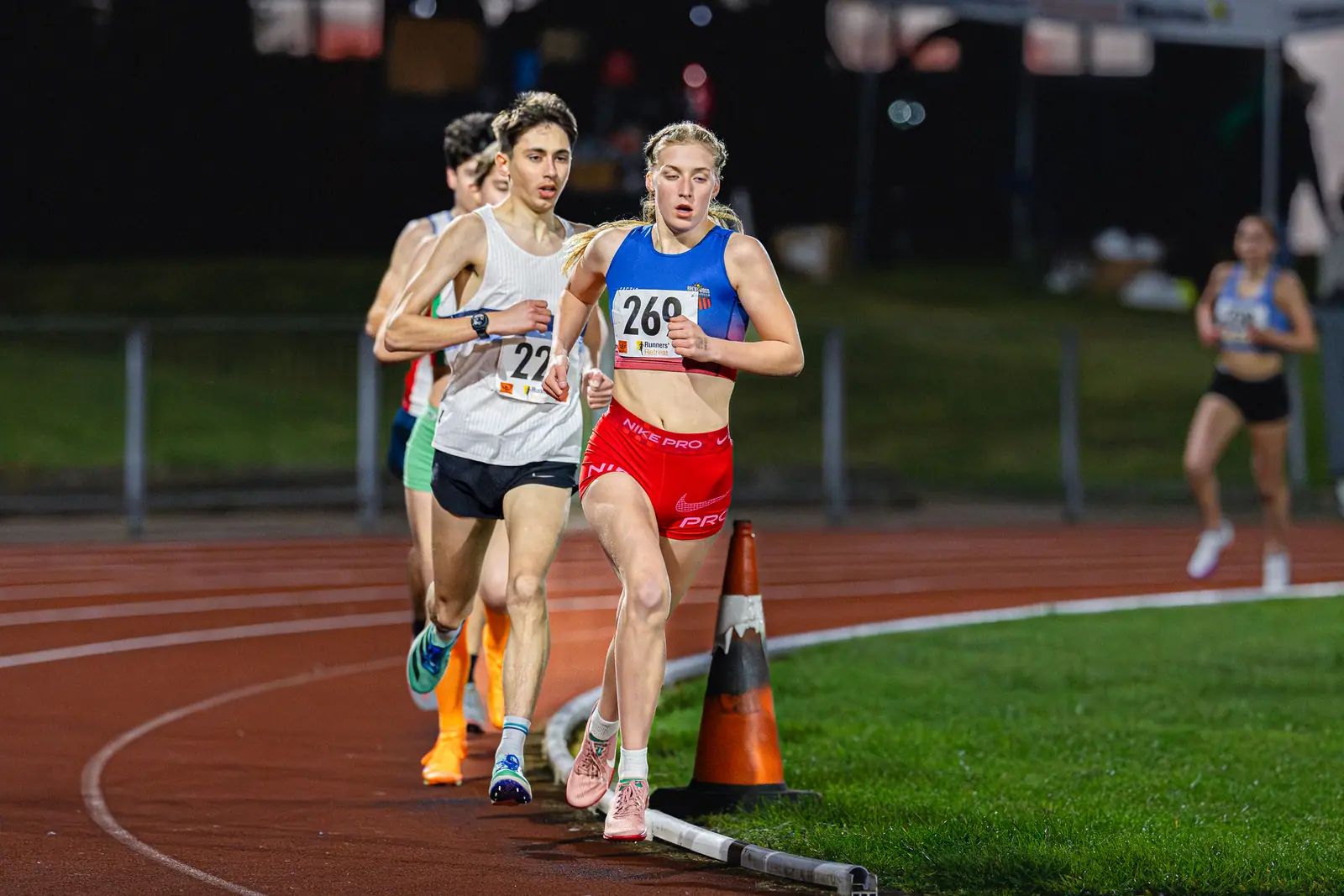 Brentwood Beagles athletes at the Watford Open Meeting, Watford, 1 April 2026