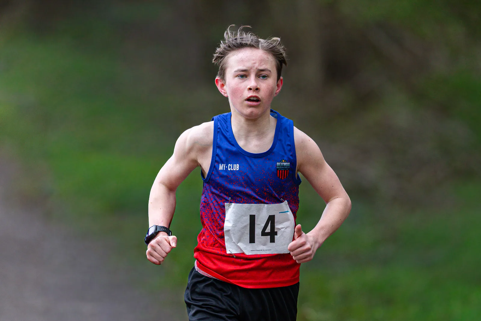 Brentwood Beagles athletes at the Crown to Crown 5k, Pitsea, 3 April 2026