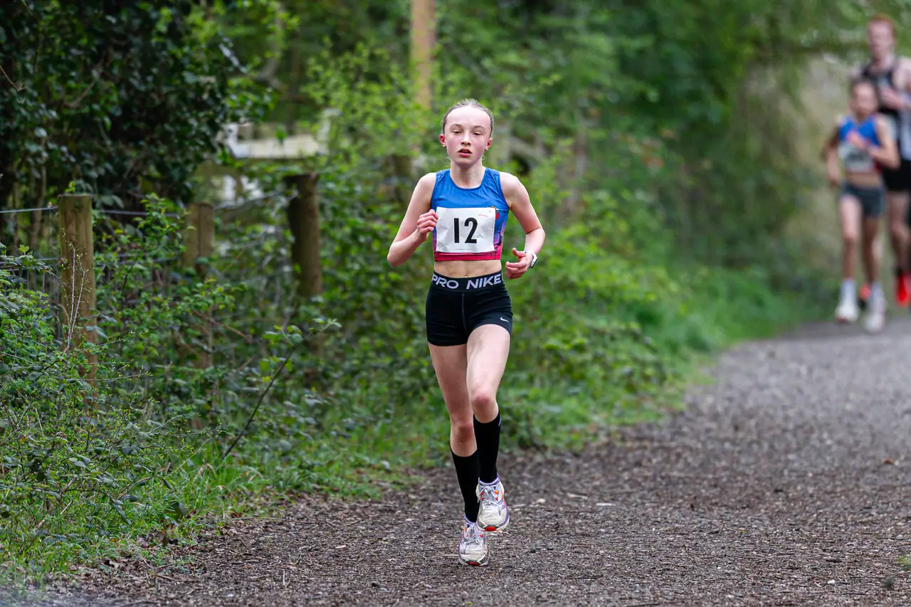Brentwood Beagles athletes at the Crown to Crown 5k, Pitsea, 3 April 2026