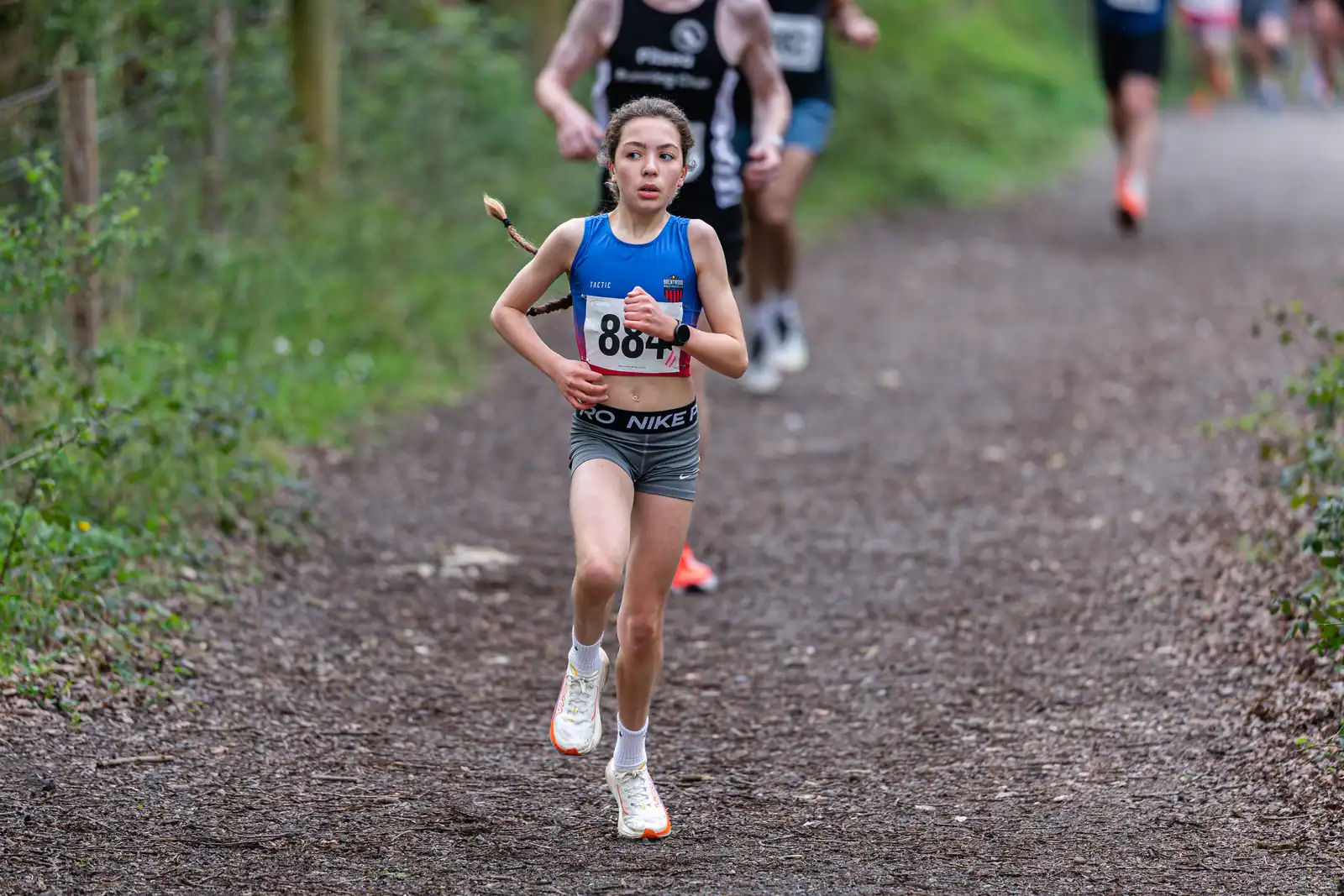 Brentwood Beagles athletes at the Crown to Crown 5k, Pitsea, 3 April 2026