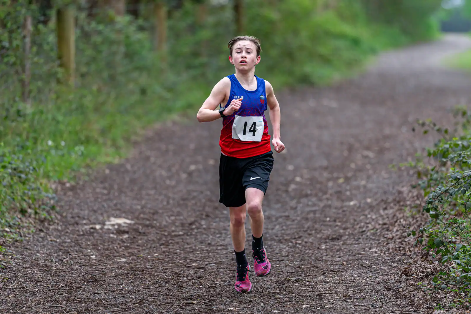 Brentwood Beagles athletes at the Crown to Crown 5k, Pitsea, 3 April 2026