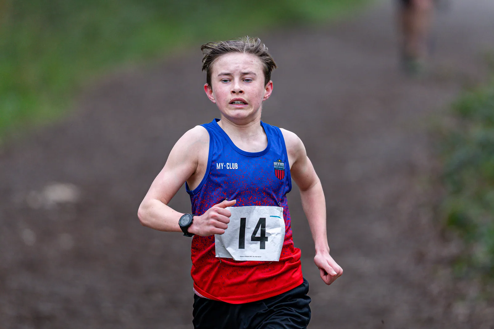 Brentwood Beagles athletes at the Crown to Crown 5k, Pitsea, 3 April 2026