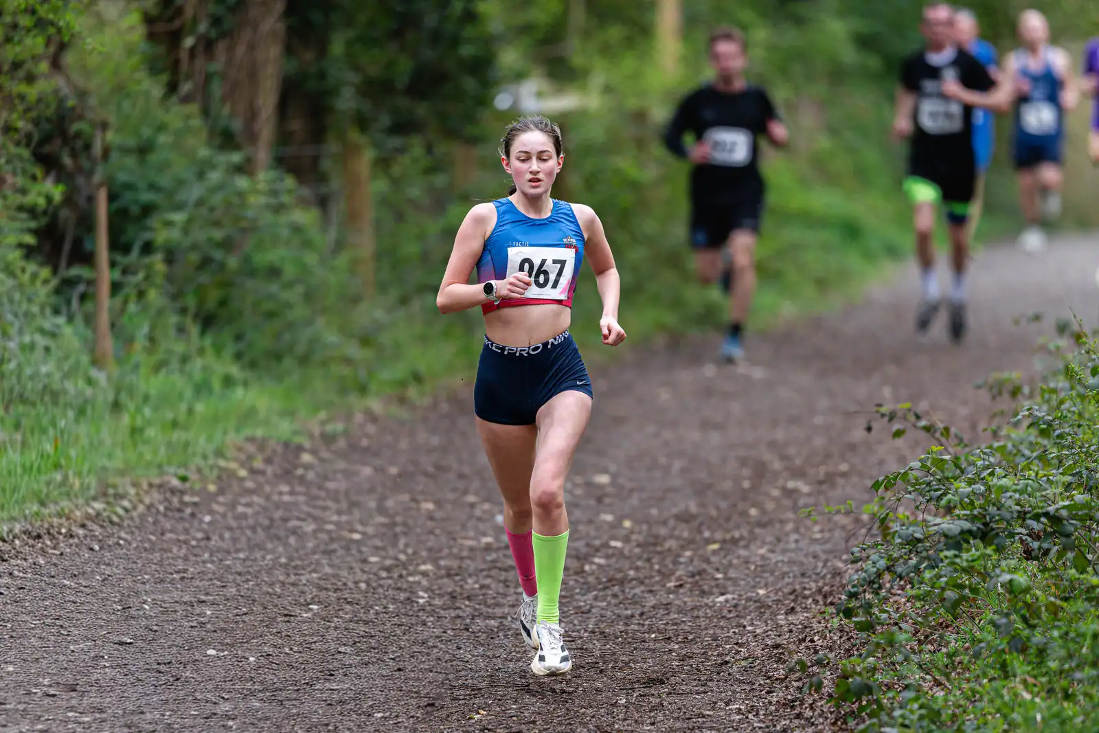 Brentwood Beagles athletes at the Crown to Crown 5k, Pitsea, 3 April 2026