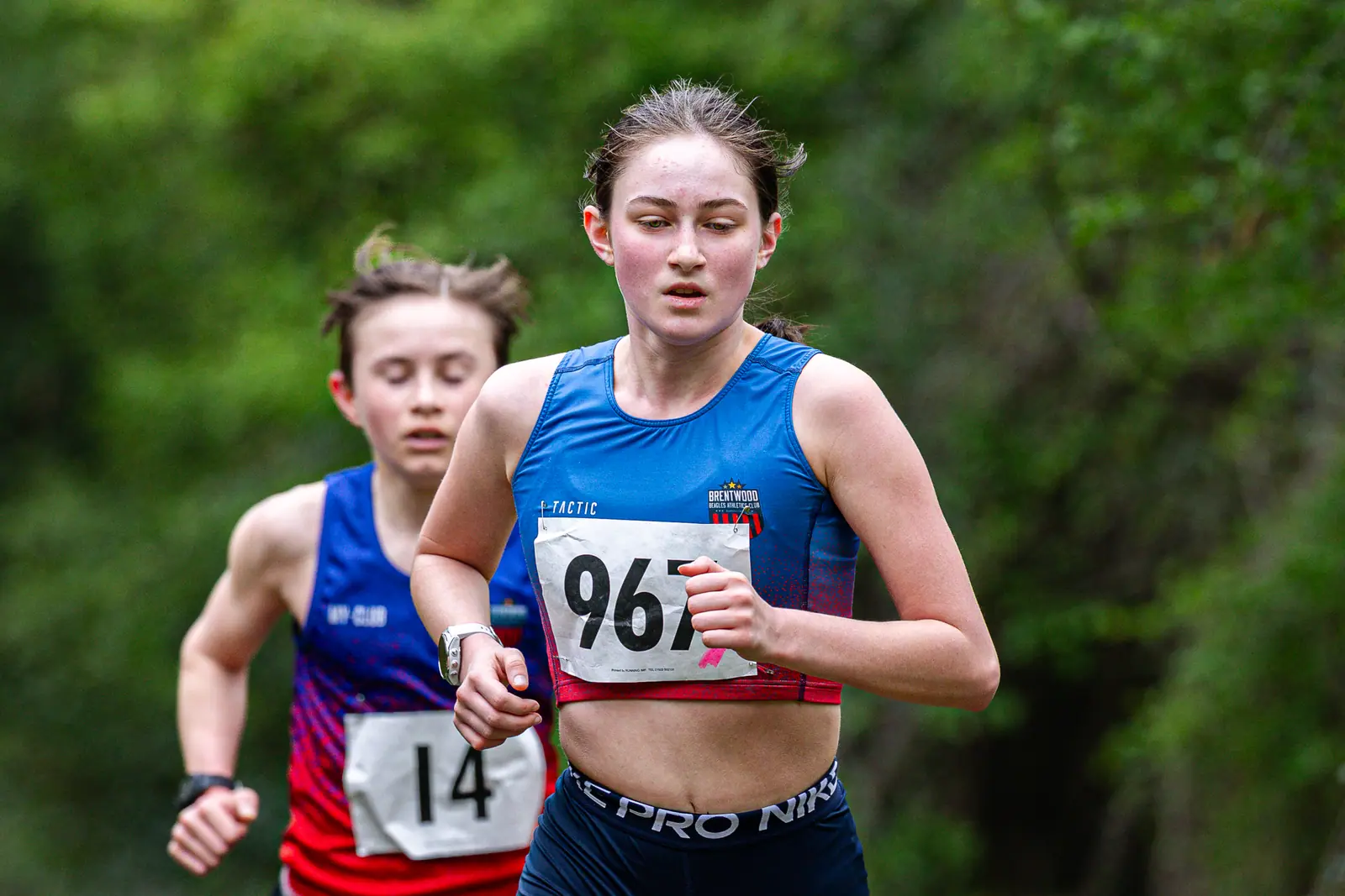 Brentwood Beagles athletes at the Crown to Crown 5k, Pitsea, 3 April 2026