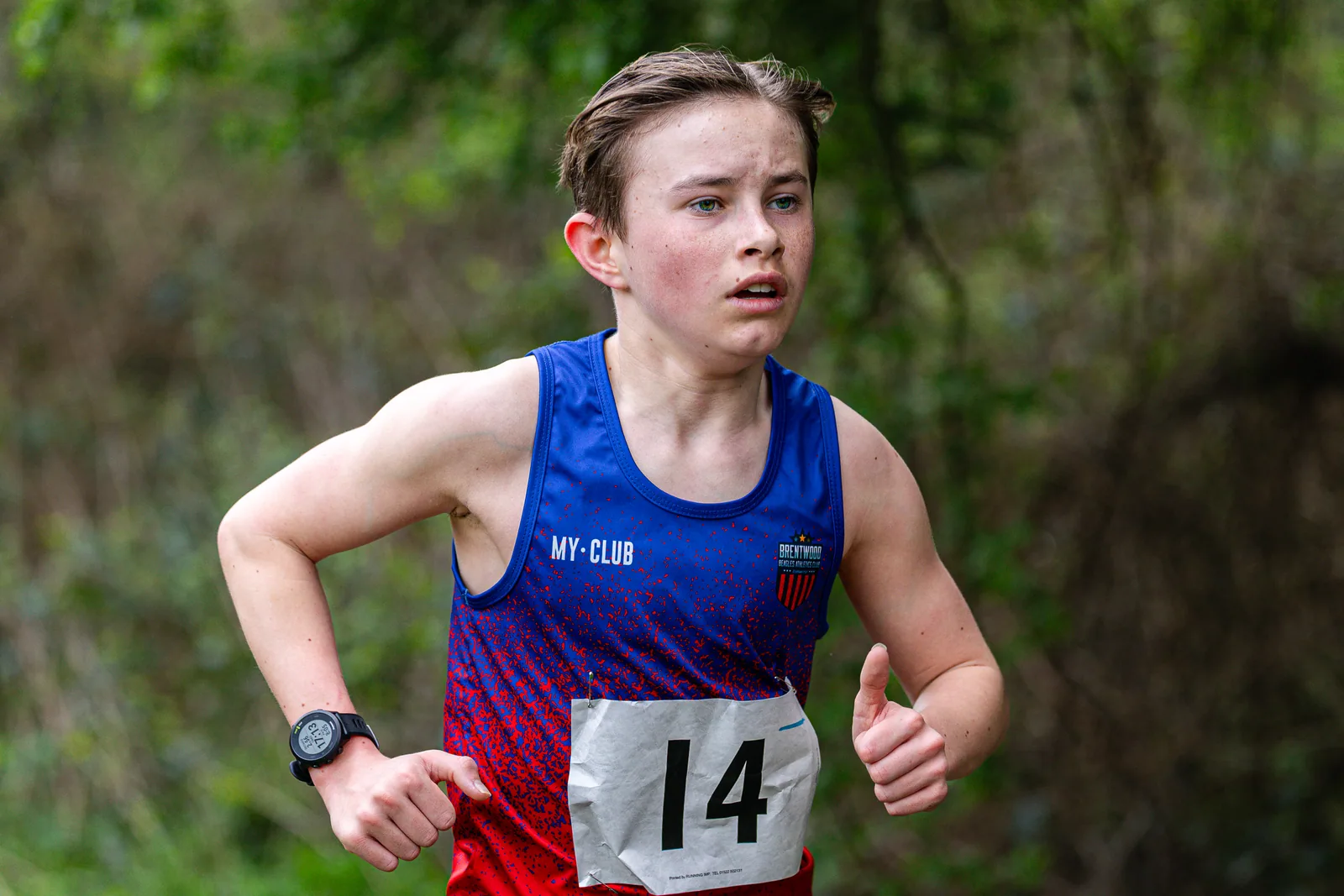 Brentwood Beagles athletes at the Crown to Crown 5k, Pitsea, 3 April 2026