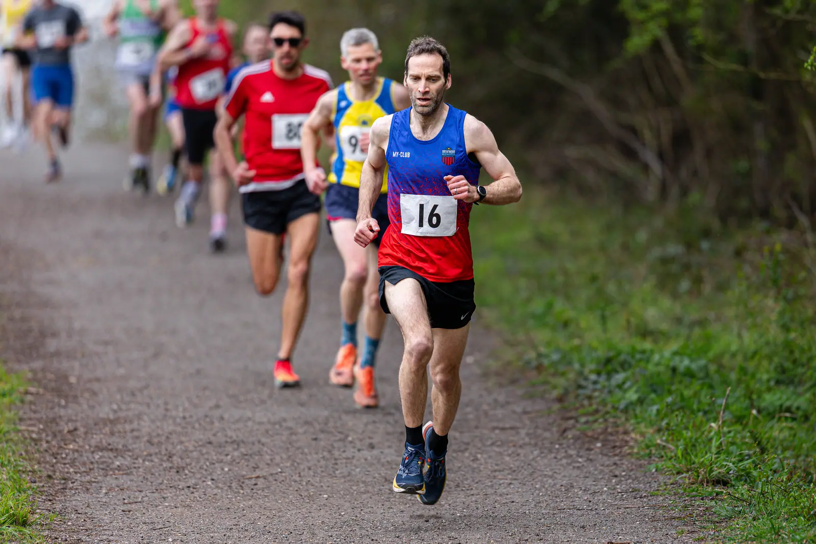 Brentwood Beagles athletes at the Crown to Crown 5k, Pitsea, 3 April 2026