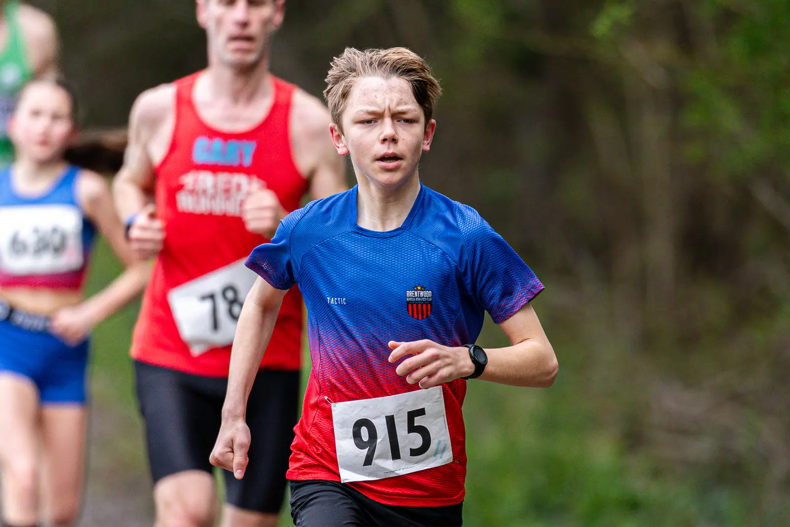 Brentwood Beagles athletes at the Crown to Crown 5k, Pitsea, 3 April 2026