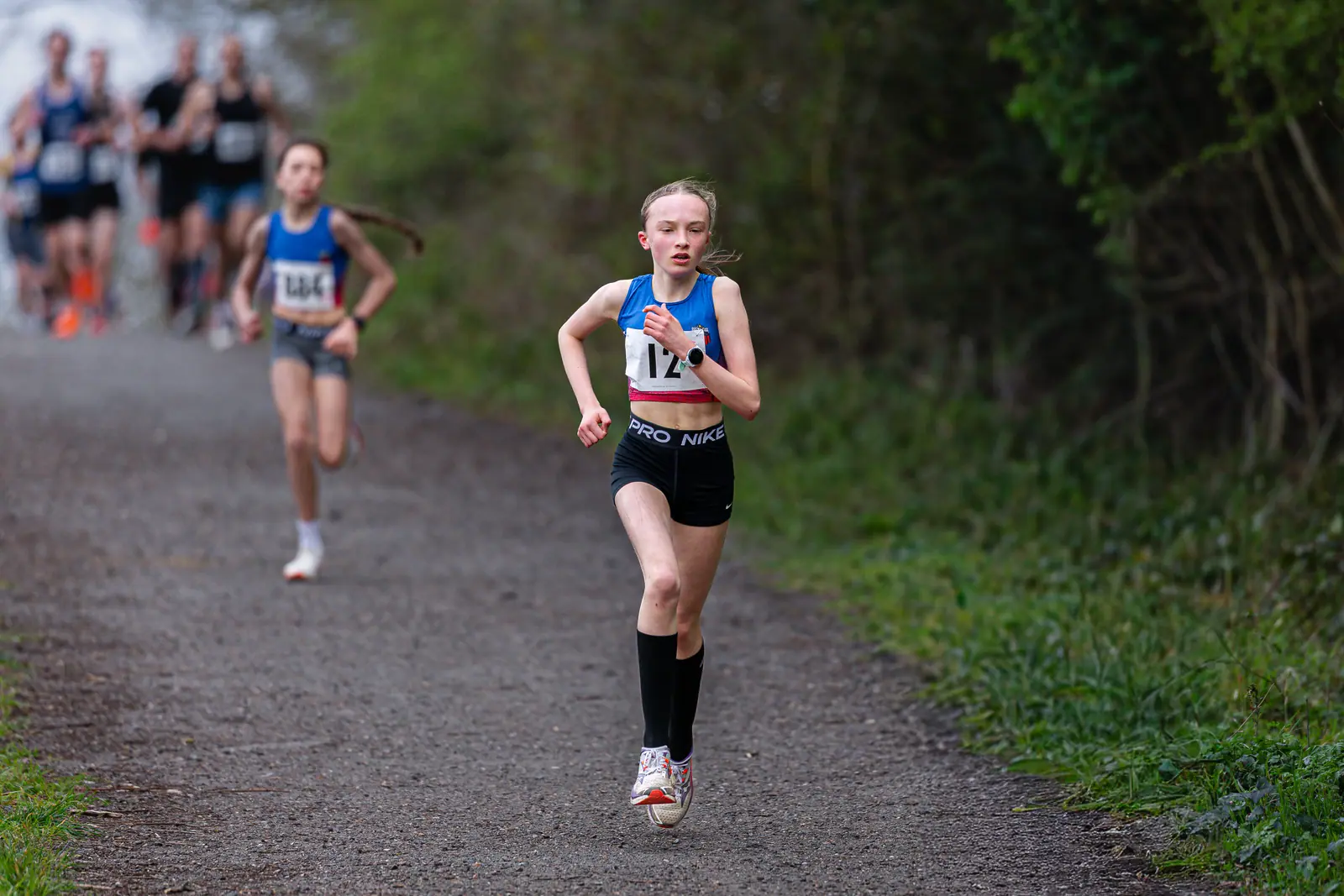 Brentwood Beagles athletes at the Crown to Crown 5k, Pitsea, 3 April 2026