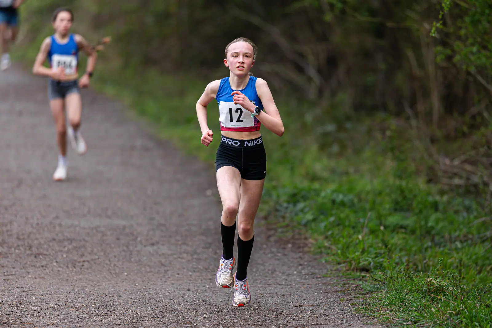 Brentwood Beagles athletes at the Crown to Crown 5k, Pitsea, 3 April 2026