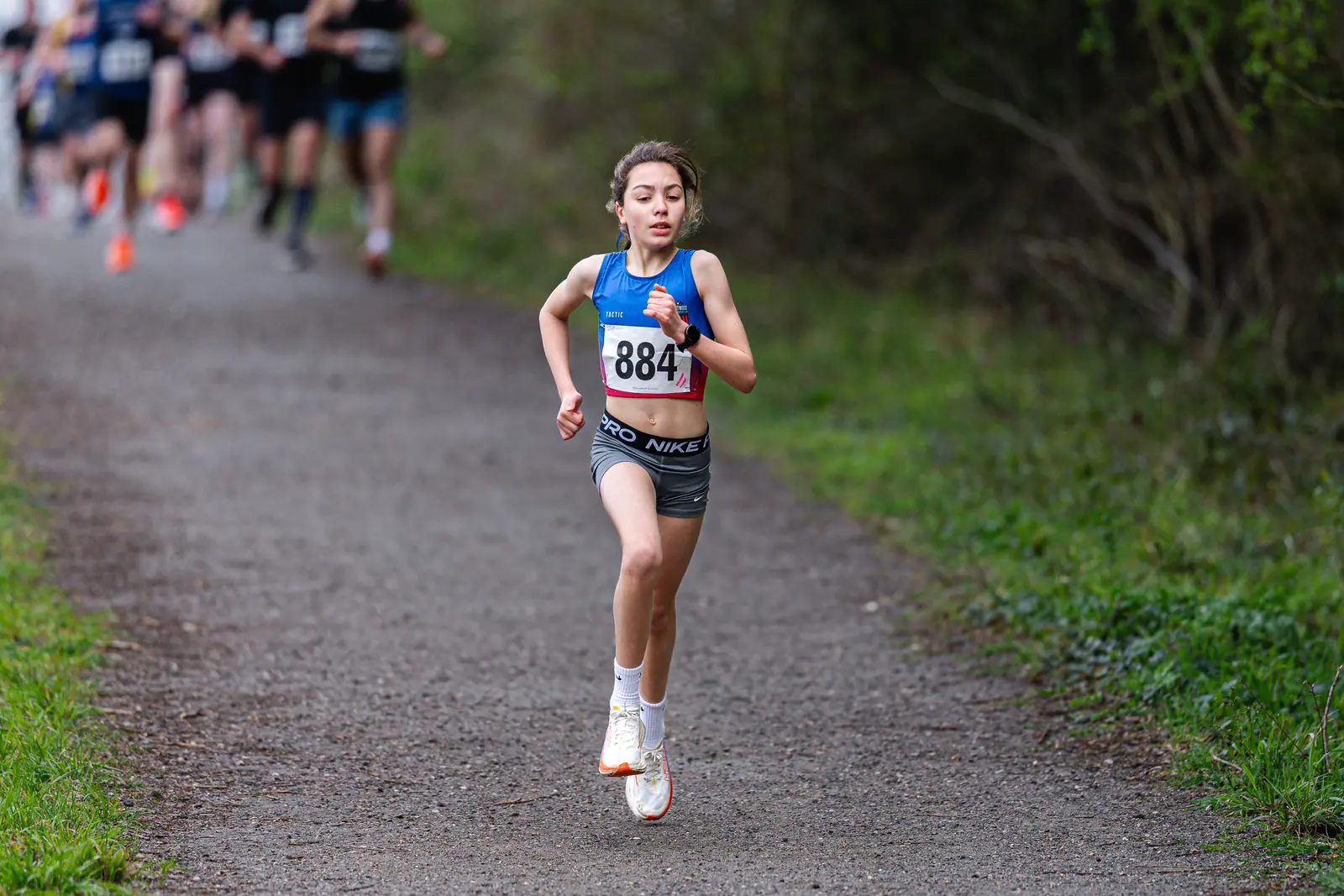 Brentwood Beagles athletes at the Crown to Crown 5k, Pitsea, 3 April 2026