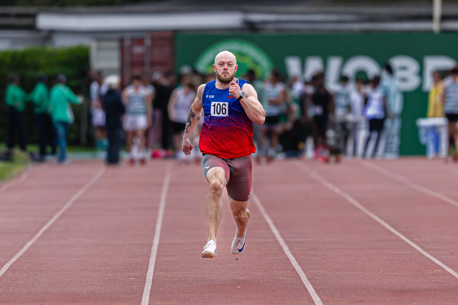 Brentwood Beagles athletes at the Woodford Green Open, Woodford Green, 11 April 2026