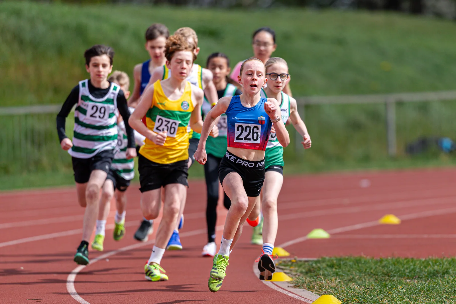 Brentwood Beagles athletes at the Woodford Green Open, Woodford Green, 11 April 2026