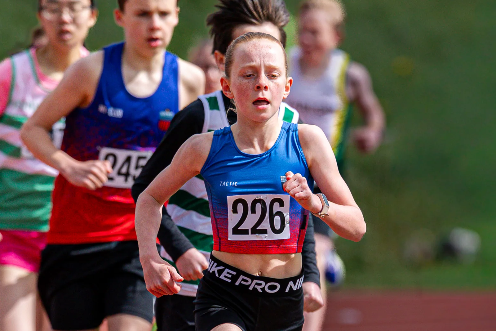 Brentwood Beagles athletes at the Woodford Green Open, Woodford Green, 11 April 2026