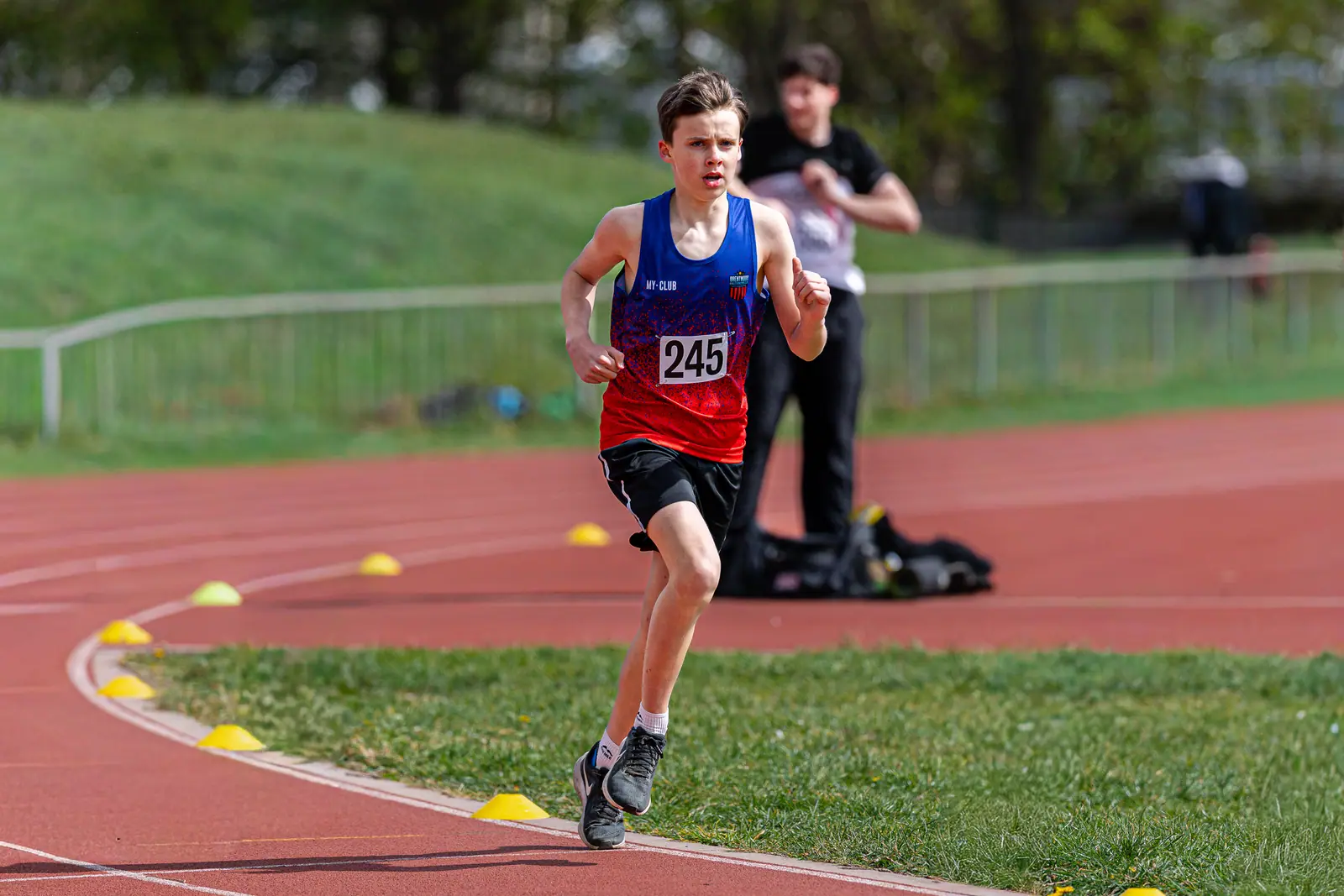 Brentwood Beagles athletes at the Woodford Green Open, Woodford Green, 11 April 2026