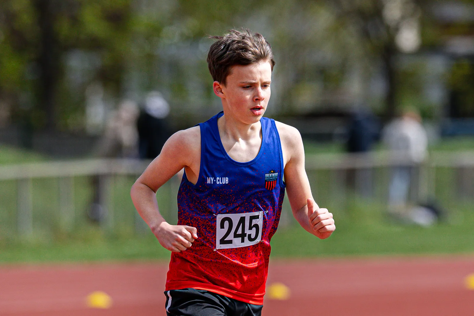 Brentwood Beagles athletes at the Woodford Green Open, Woodford Green, 11 April 2026
