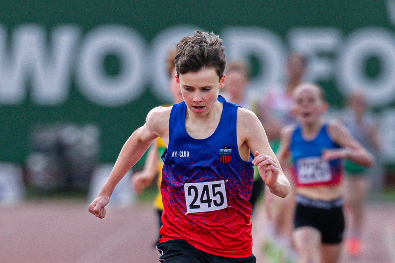 Brentwood Beagles athletes at the Woodford Green Open, Woodford Green, 11 April 2026