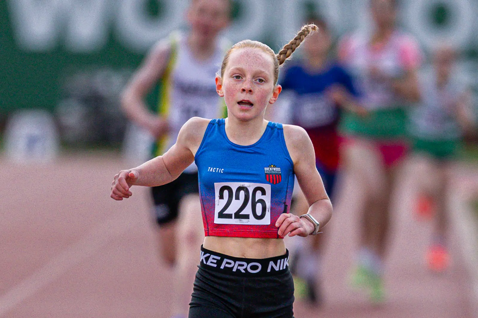 Brentwood Beagles athletes at the Woodford Green Open, Woodford Green, 11 April 2026