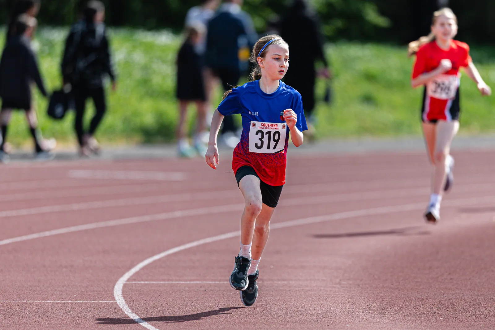 Brentwood Beagles athletes at the Southend Open, Southend, 12 April 2026