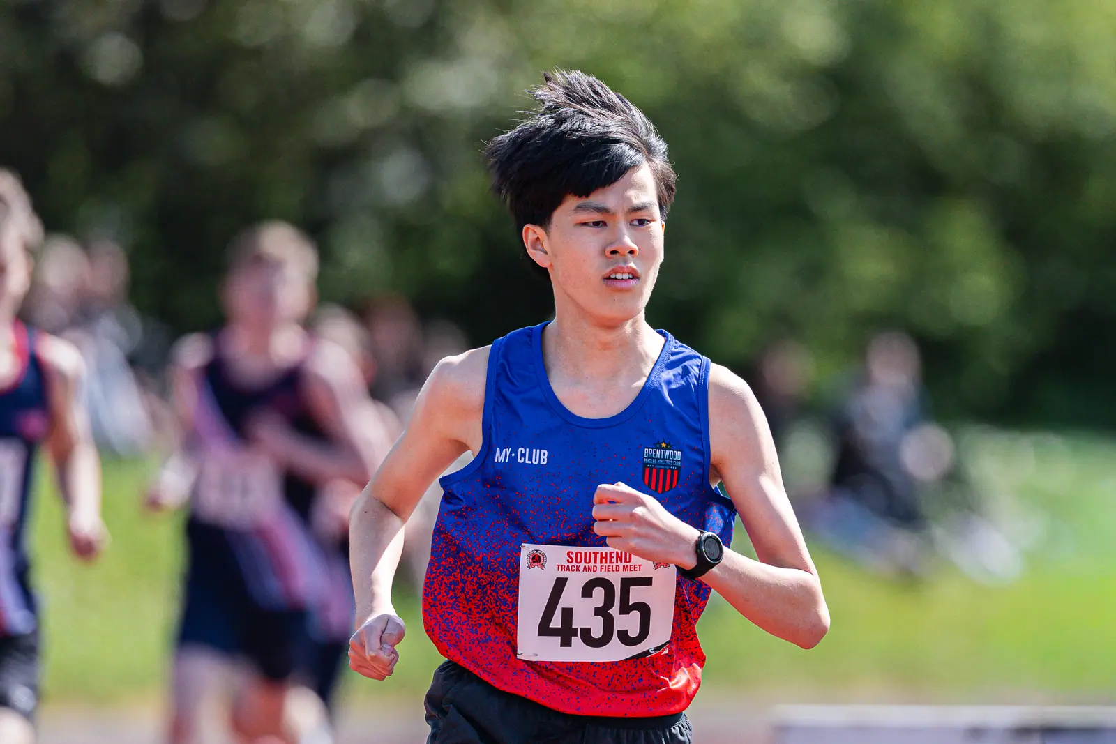 Brentwood Beagles athletes at the Southend Open, Southend, 12 April 2026