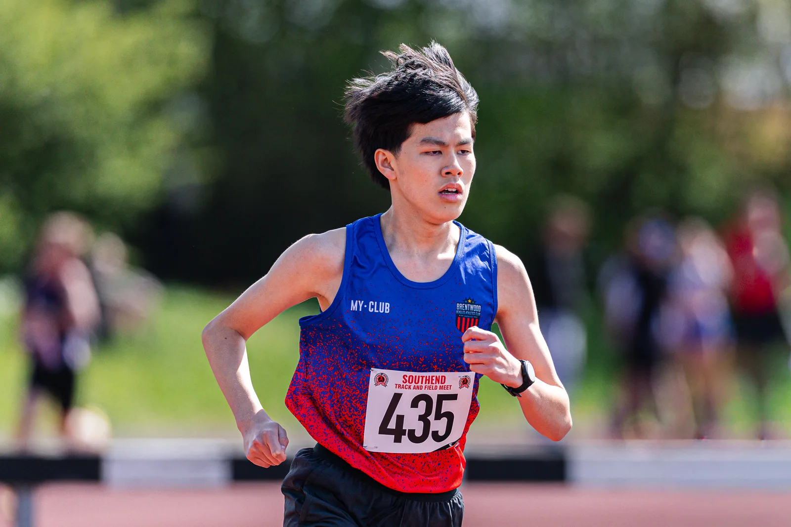Brentwood Beagles athletes at the Southend Open, Southend, 12 April 2026