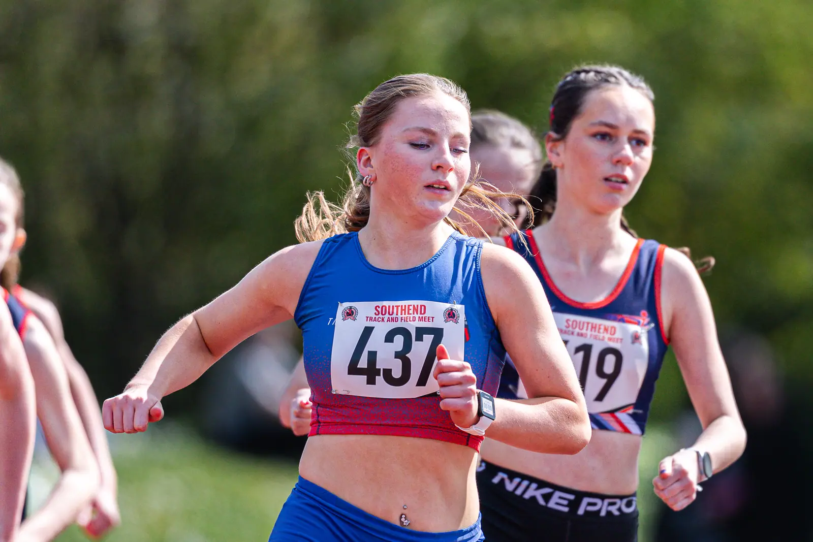 Brentwood Beagles athletes at the Southend Open, Southend, 12 April 2026