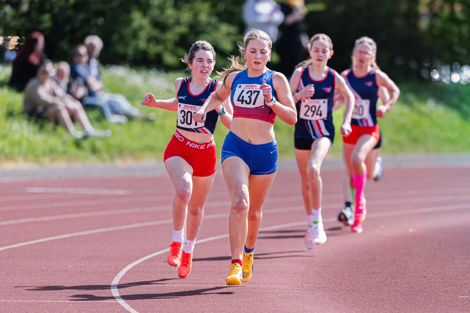 Brentwood Beagles athletes at the Southend Open, Southend, 12 April 2026