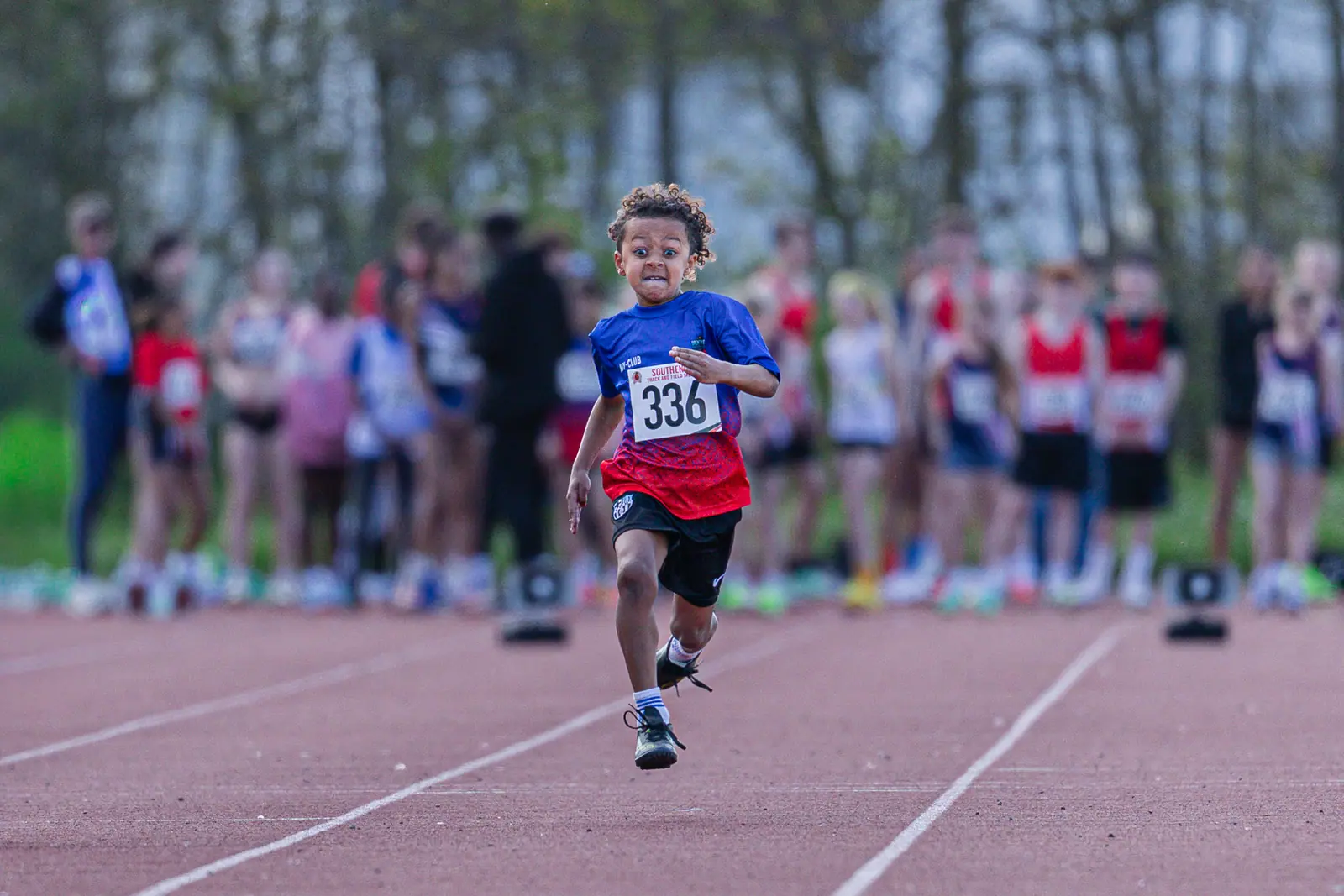 Brentwood Beagles athletes at the Southend Open, Southend, 12 April 2026