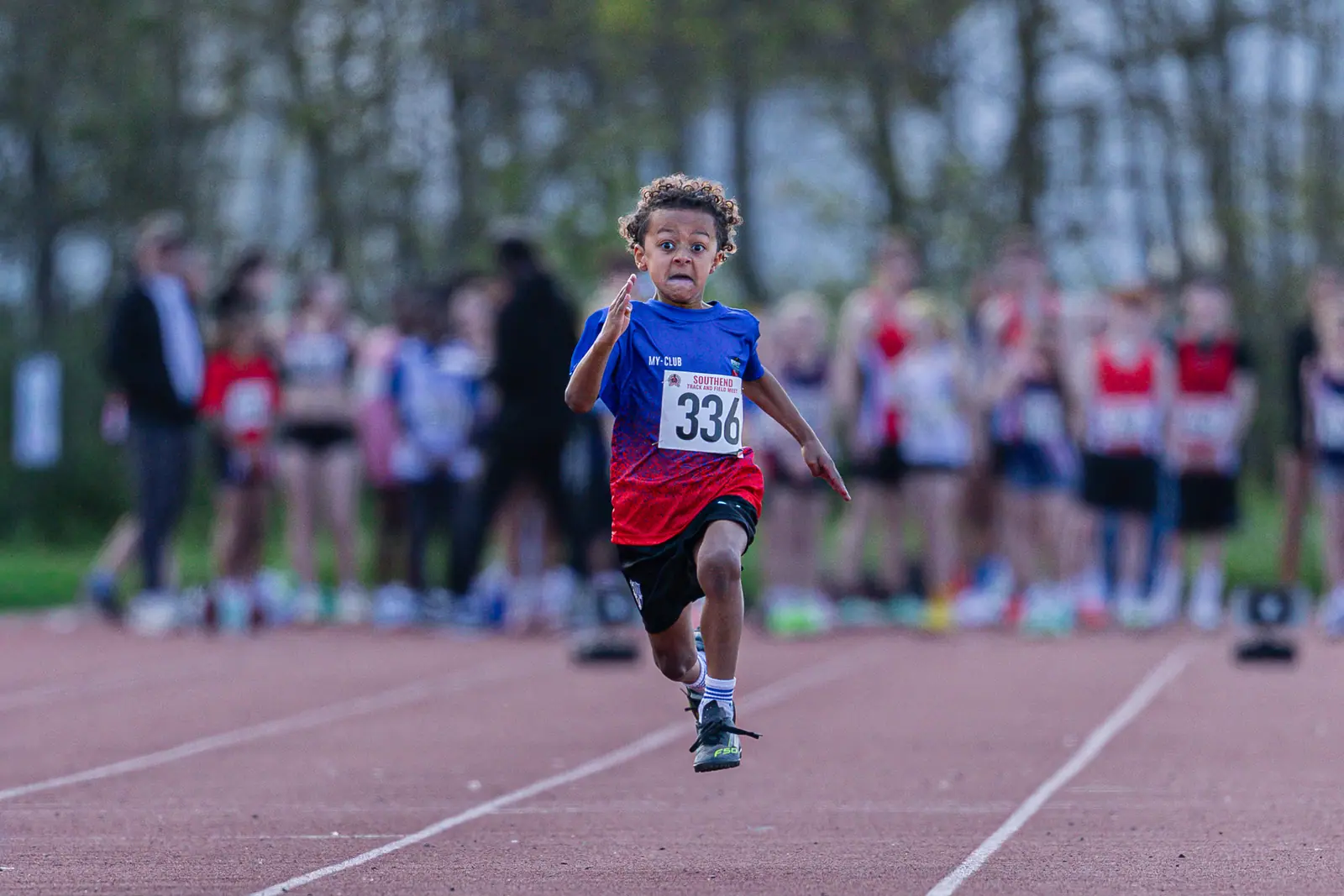 Brentwood Beagles athletes at the Southend Open, Southend, 12 April 2026