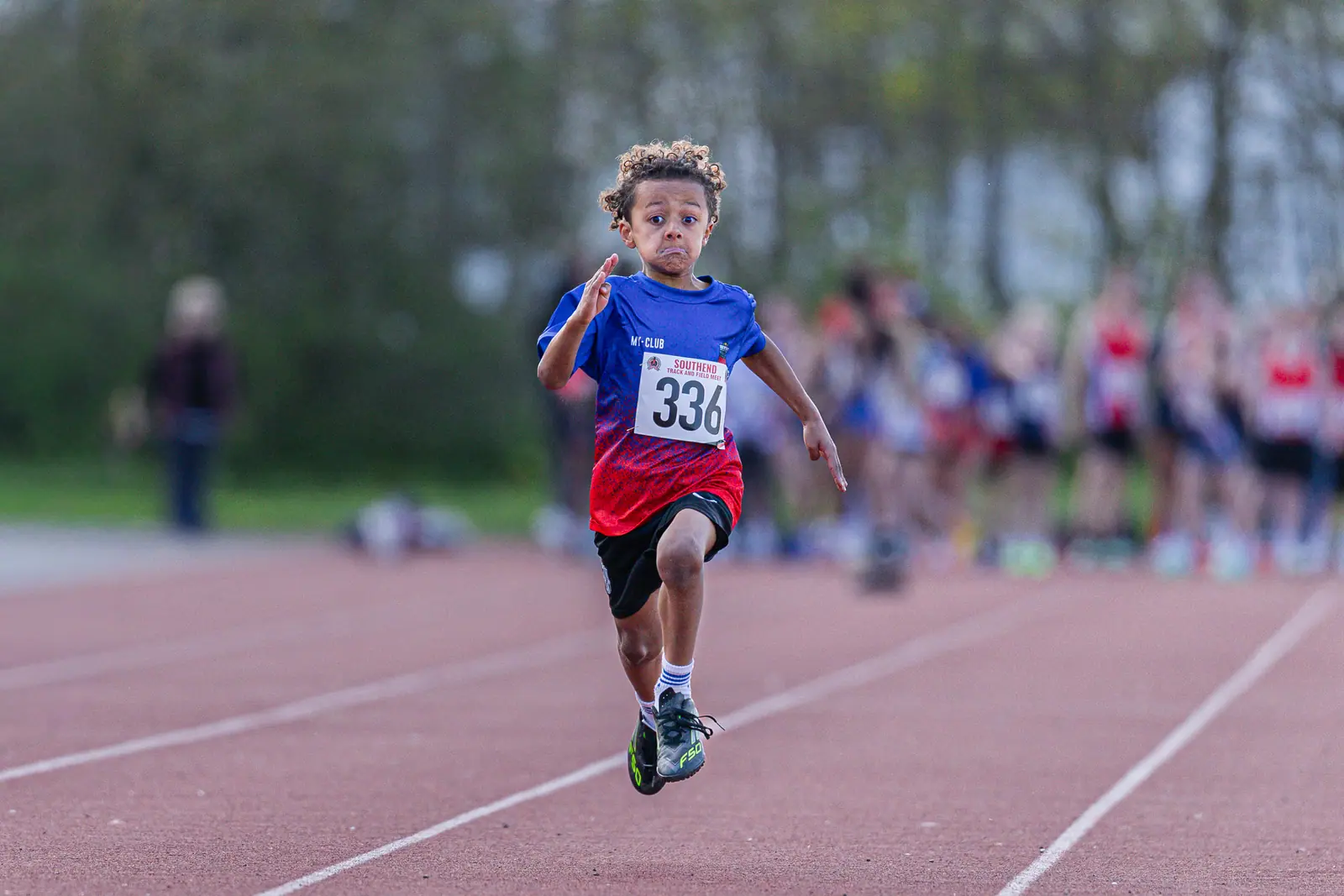 Brentwood Beagles athletes at the Southend Open, Southend, 12 April 2026