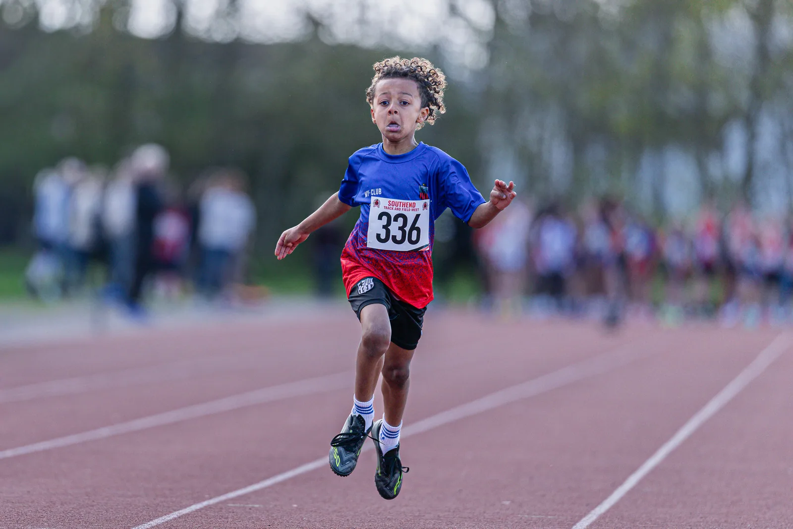 Brentwood Beagles athletes at the Southend Open, Southend, 12 April 2026