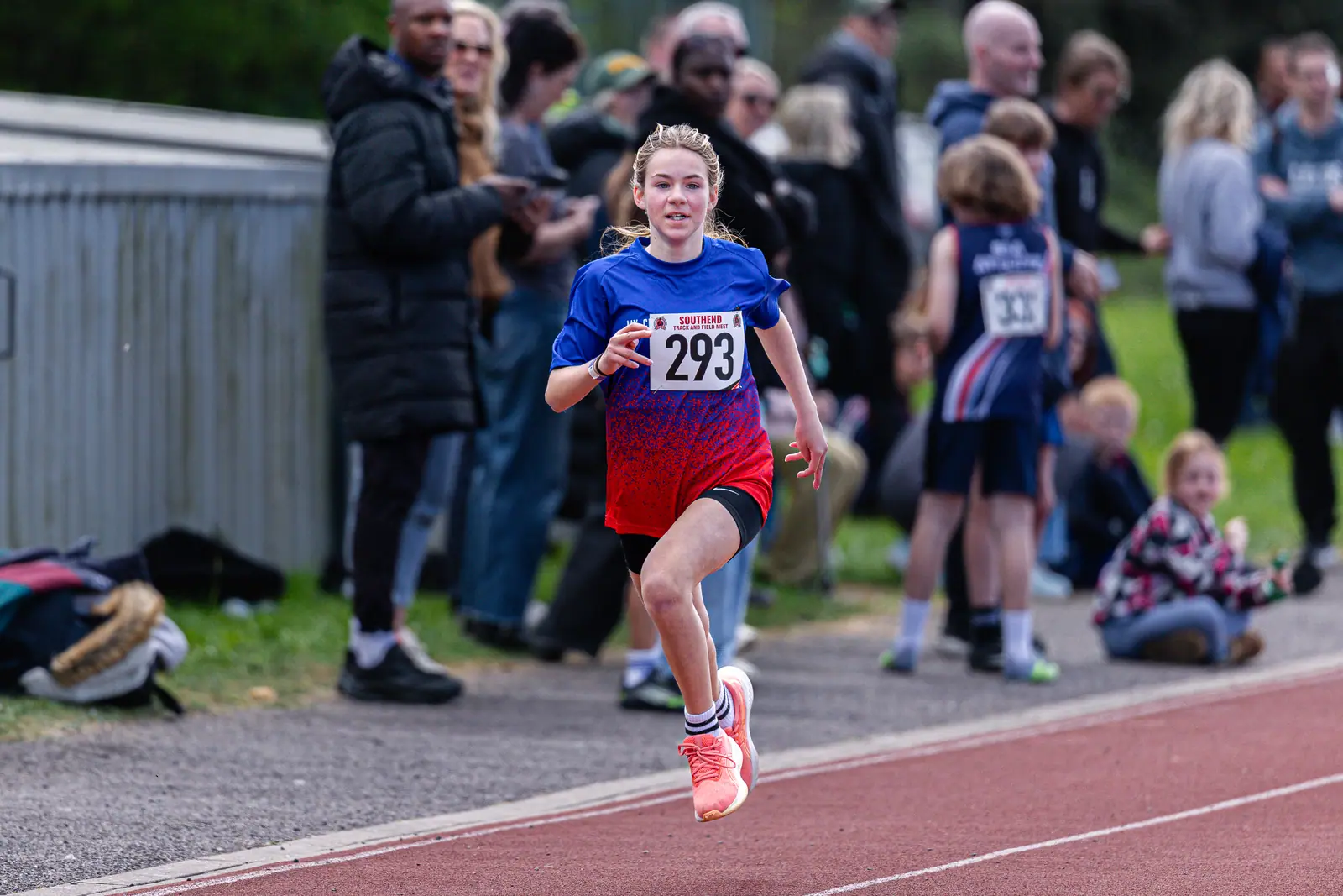 Brentwood Beagles athletes at the Southend Open, Southend, 12 April 2026