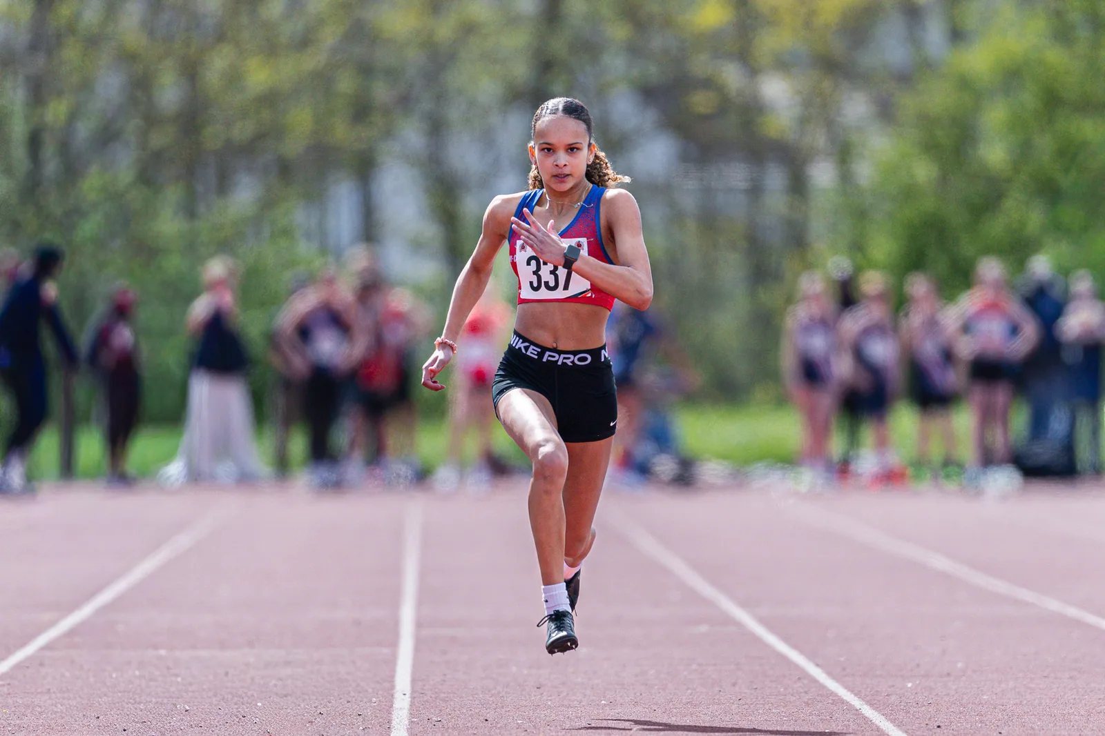 Brentwood Beagles athletes at the Southend Open, Southend, 12 April 2026