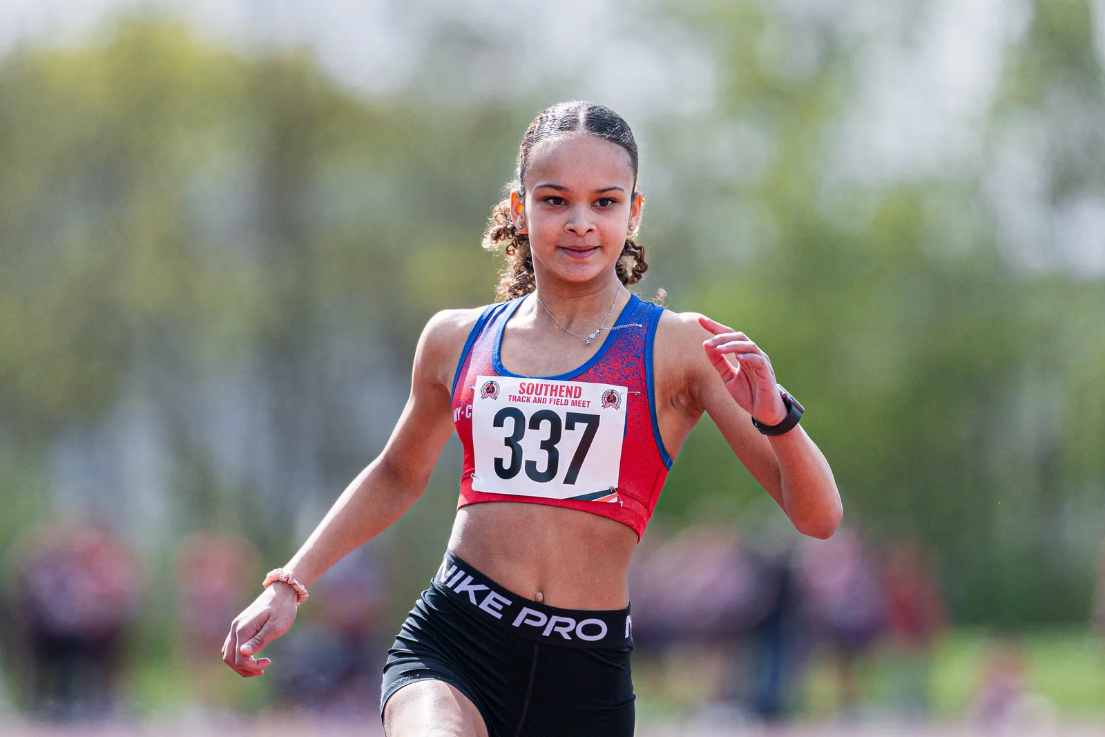 Brentwood Beagles athletes at the Southend Open, Southend, 12 April 2026