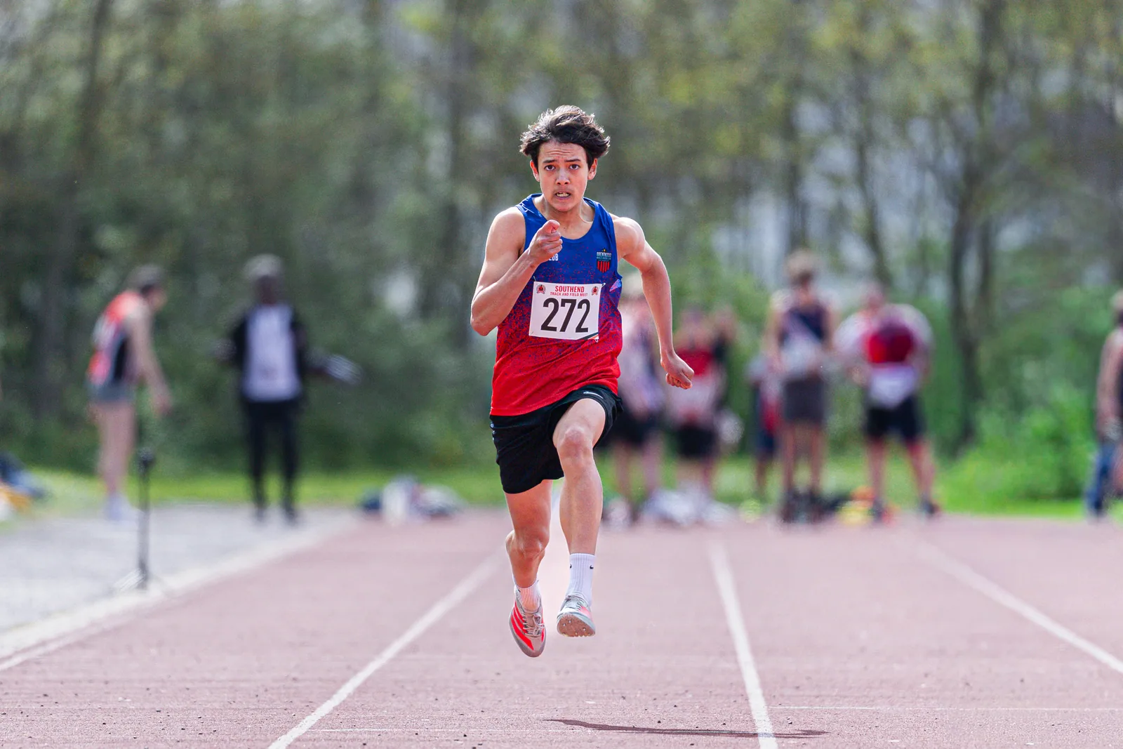 Brentwood Beagles athletes at the Southend Open, Southend, 12 April 2026