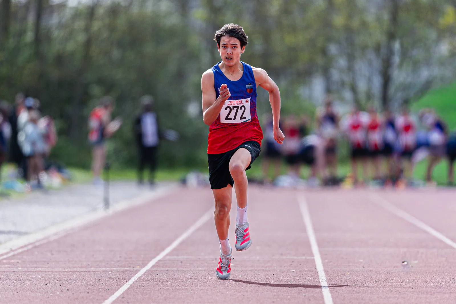 Brentwood Beagles athletes at the Southend Open, Southend, 12 April 2026