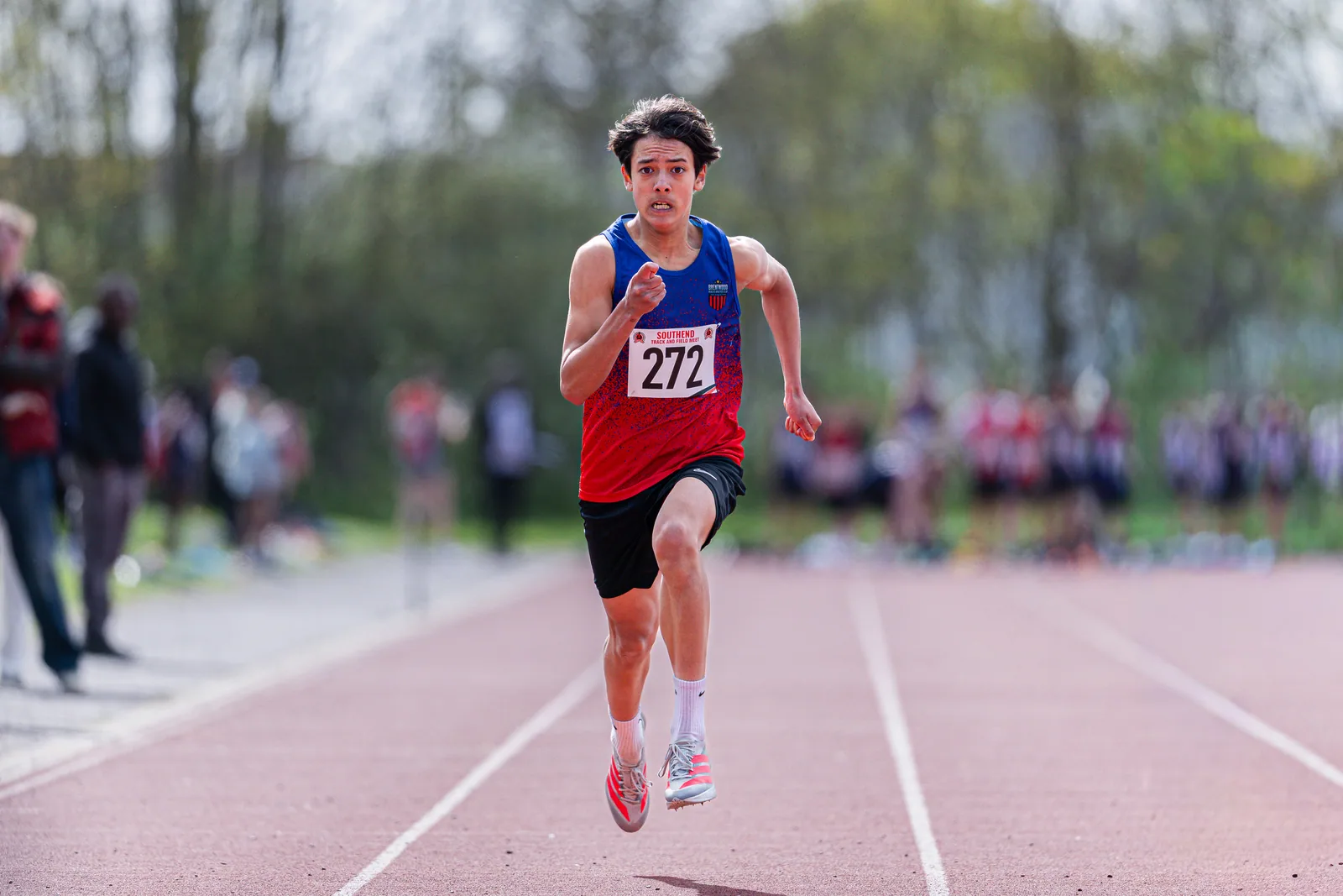 Brentwood Beagles athletes at the Southend Open, Southend, 12 April 2026