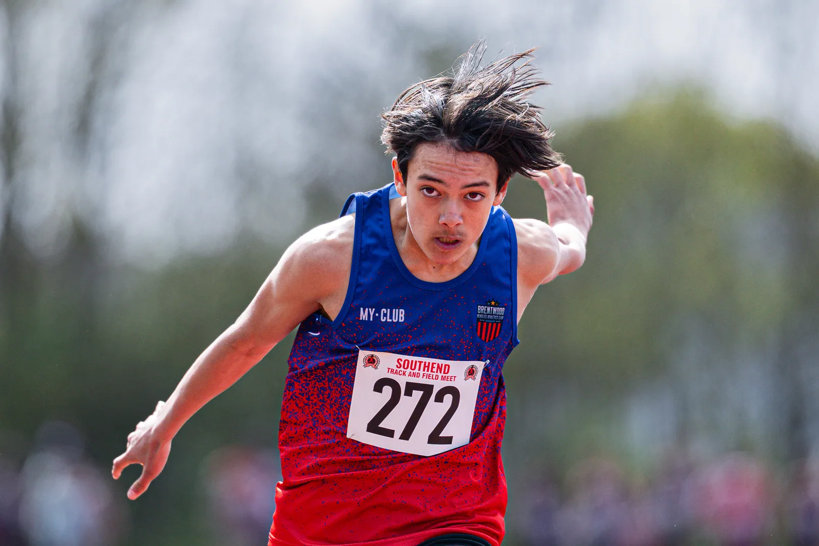 Brentwood Beagles athletes at the Southend Open, Southend, 12 April 2026