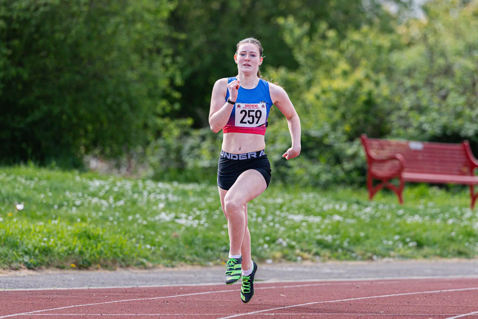 Brentwood Beagles athletes at the Southend Open, Southend, 12 April 2026