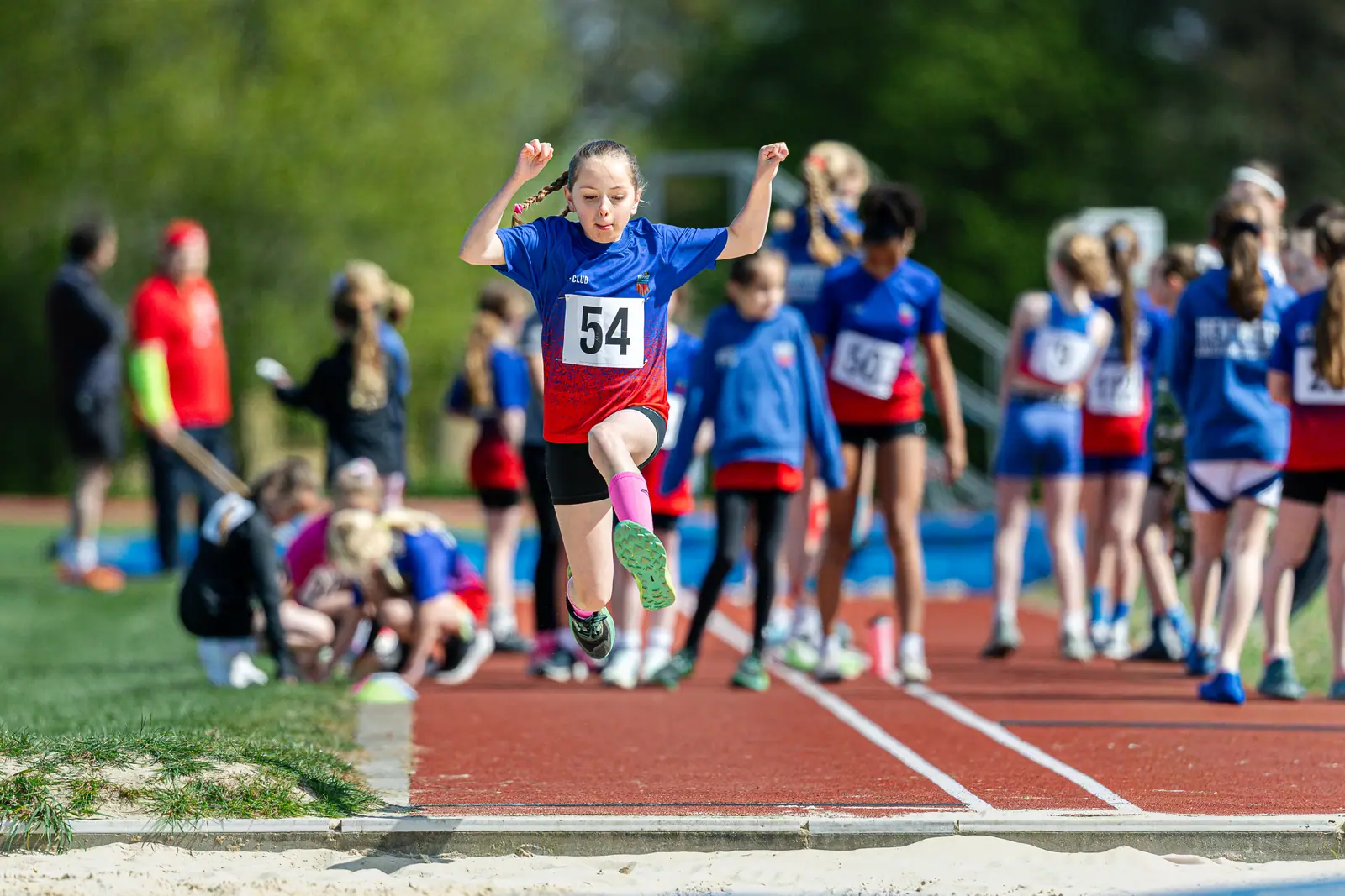 Brentwood Beagles athletes at the Brentwood Beagles AC Club Championships, 20 April 2026