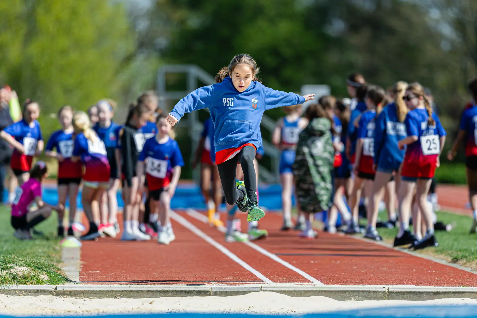 Brentwood Beagles athletes at the Brentwood Beagles AC Club Championships, 20 April 2026