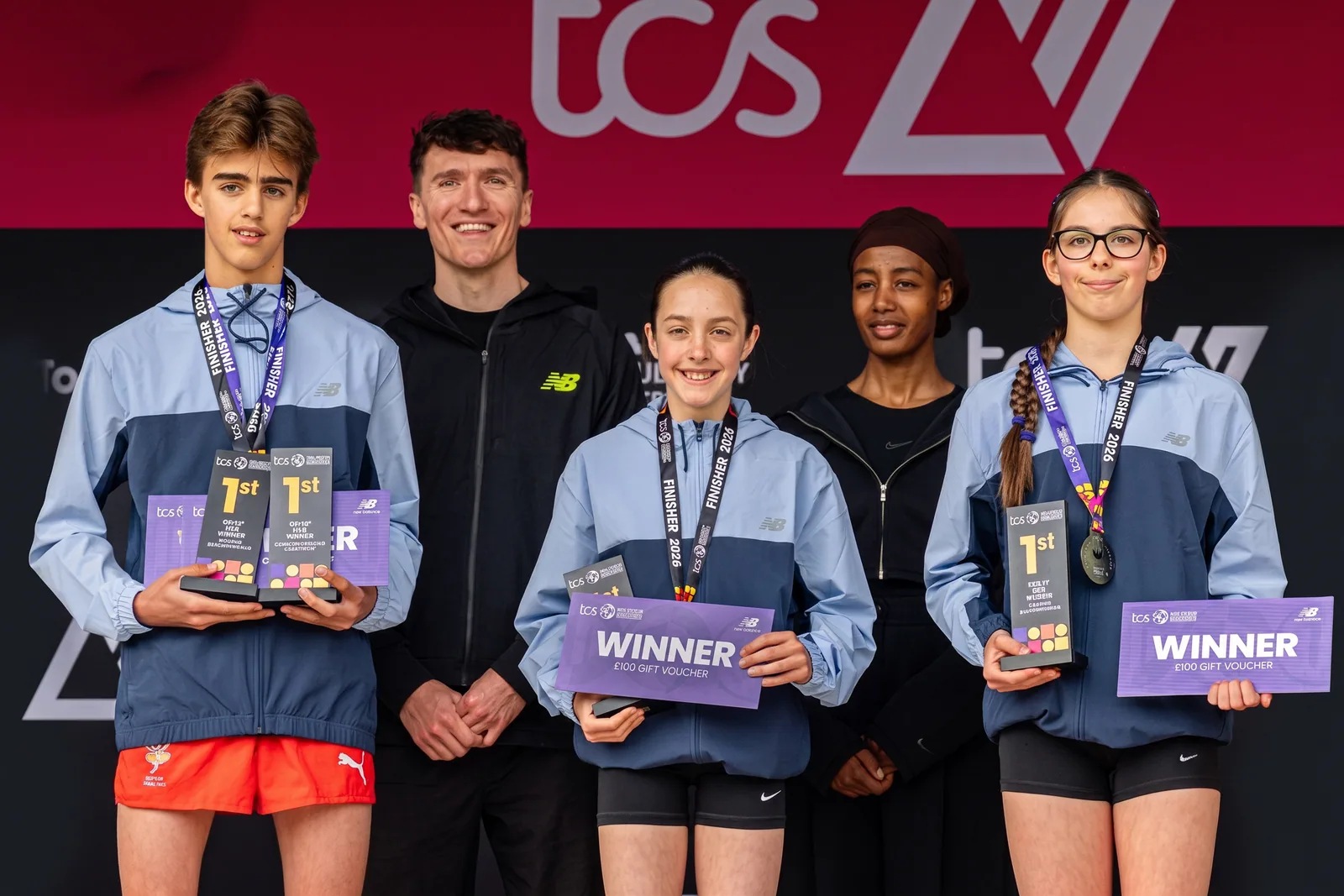 Brentwood Beagles athletes at the Mini London Marathon, London, 25 April 2026