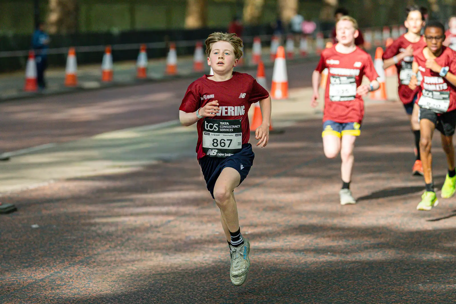 Brentwood Beagles athletes at the Mini London Marathon, London, 25 April 2026