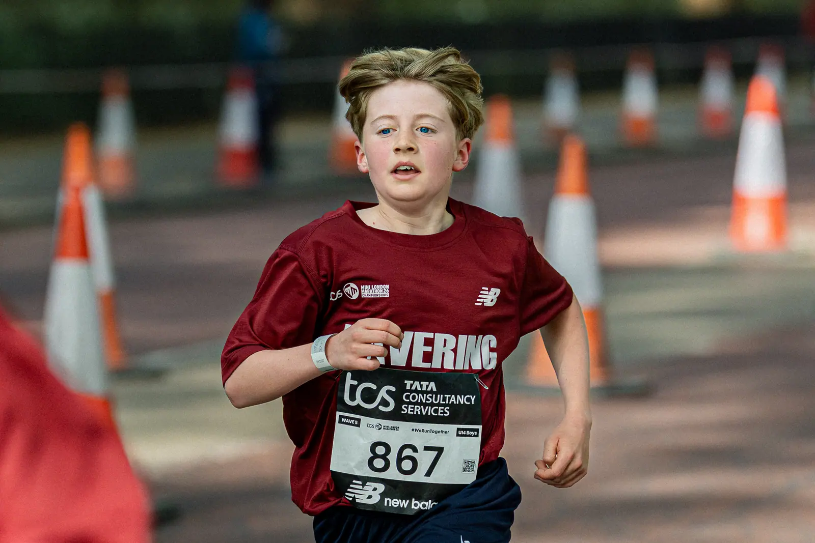Brentwood Beagles athletes at the Mini London Marathon, London, 25 April 2026